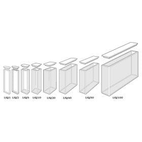 Kuweta szklana z pokrywką o drodze optycznej 5 mm.