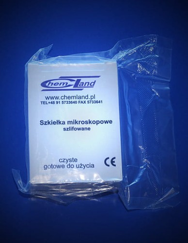 Szkiełka podstawowe 76 × 26 × 1 mm, szlifowane, op. 50 szt. — CHEMLAND