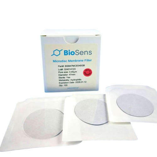 Sączki membranowe sterylne, materiał: CN (azotan celulozy), średnica porów:0.45(µm), rozmiar:47(mm), op. 100 szt.