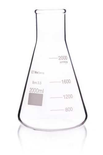 kolba stożkowa szeroka szyja 2000 ml BIOSENS