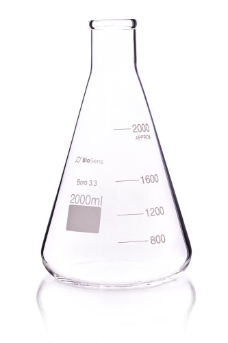 kolba stożkowa wąska szyja 2000 ml BIOSENS