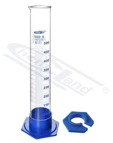 cylinder miarowy CHEMLAND NEW LINE 0250ml klasa B stopa PP