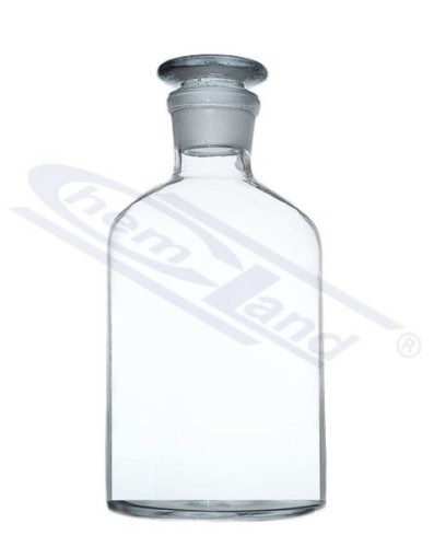 Butelka biała z korkiem na szlif, wąska szyja, 2000 ml — CHEMLAND