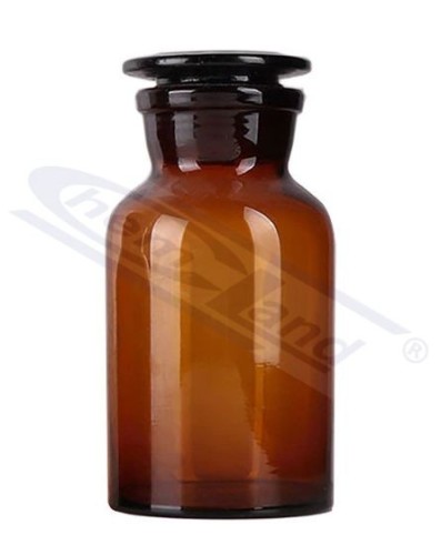 Butelka oranżowa z korkiem na szlif, szeroka szyja, 250 ml — CHEMLAND
