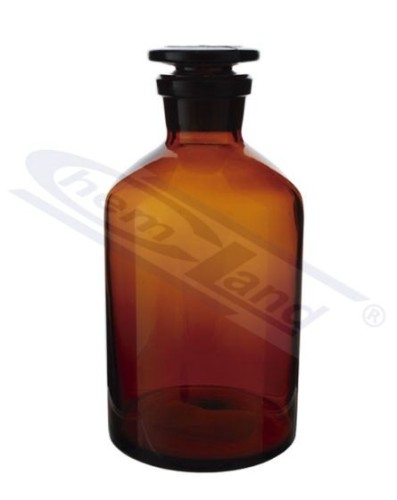 Butelka oranżowa z korkiem na szlif, wąska szyja, 30 ml — CHEMLAND