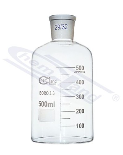 Butelka BORO 3.3 ze szlifem NS 24/29, 500 ml, biała — CHEMLAND