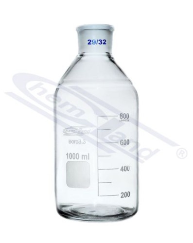 Butelka BORO 3.3 ze szlifem NS 29/32, 1000 ml, biała — CHEMLAND