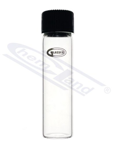 Probówka płaskodenna z nakrętką 30 ml, 25×95 mm, BORO 3.3 — GLASSCO