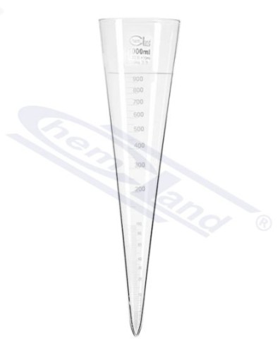 Lej Imhoffa 1000 ml, z zamkniętą końcówką, szklany — CHEMLAND