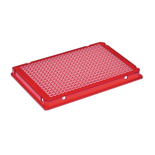 Płytka PCR Eppendorf twin.tec® PCR Plate 384, skirted, 45 µL, PCR clean, czerwony, 25 płytek