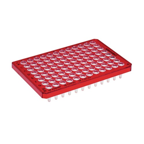 Płytka PCR Eppendorf twin.tec® PCR Plate 96, semi-skirted, 250 µL, PCR clean, czerwony, 25 płytek
