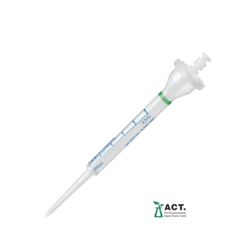 Końcówki dozujące Combitips® advanced, Eppendorf Quality, 2,5 mL, zielony, końcówki bezbarwne, 100 szt. (4 torebki × 25 szt.)