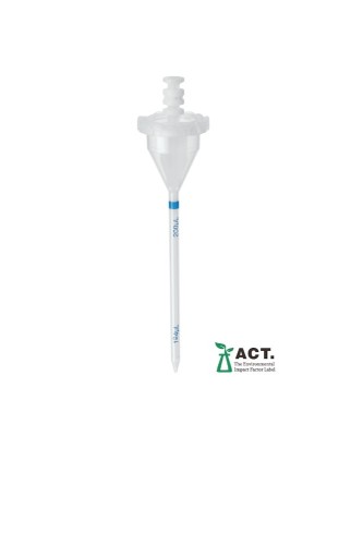 Końcówki dozujące Combitips® advanced, PCR clean, 0,2 mL, jasnoniebieski, końcówki bezbarwne, 100 szt. (4 torebki zamykane × 25 szt.)