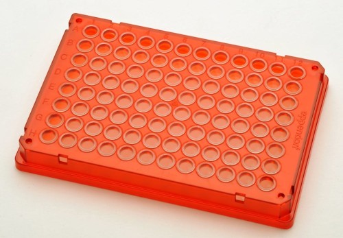 Płytka PCR Eppendorf twin.tec® PCR Plate 96, skirted, 150 µL, PCR clean, czerwony, 300 płytek