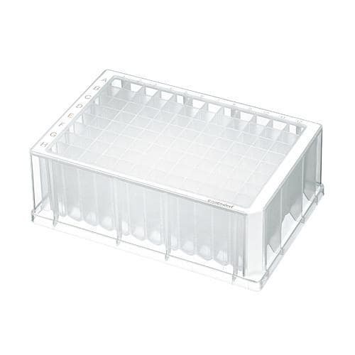 Płytka Eppendorf Deepwell Plate 96/2000 µL, Protein LoBind®, dołki bezbarwne, 2 000 µL, PCR clean, biały, 20 płytek (5 torebek × 4 płytki)