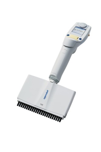 Pipeta elektroniczna Eppendorf Xplorer® plus, 24-kanałowa, rozstaw 4,5 mm, 5 – 100 µL, jasnożółty