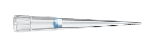 Końcówki z filtrem Eppendorf ep Dualfilter T.I.P.S.®, PCR clean i sterylne, 2 – 100 µL, 53 mm, żółty, końcówki bezbarwne, 960 końcówek (10 statywów × 96 końcówek)