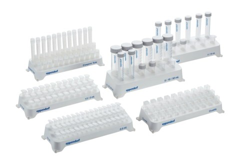 Eppendorf Tube Rack, 36 pozycji, do probówek 1,5 mL i 2,0 mL, polipropylen, numerowane pozycje, autoklawowalne, 2 szt