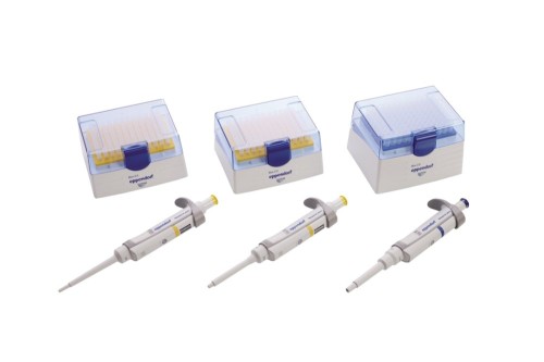 Pipeta automatyczna Eppendorf Research® plus, 3-pak, 1-kanałowa, Opcja 2: 2 – 20 µL żółta, 20 – 200 µL, 100 – 1 000 µL