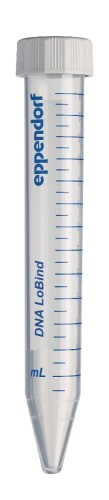 Probówki Eppendorf DNA LoBind® Tubes, zakrętka, 15 mL, probówki stożkowe, PCR clean, bezbarwny, 200 probówek (4 torebki × 50 probówek)