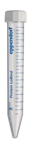 Probówki Eppendorf Protein LoBind® Tubes, zakrętka, 15 mL, probówka stożkowa, PCR clean, bezbarwny, 200 probówek (4 torby × 50 probówek)