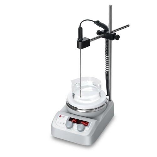 Mieszadło magnetyczne MS-H280-PRO, 135 mm, płyta ze stali nierdzewnej z grzaniem 280°C LCD, zakres prędkości 200-1500 obr./min, DLAB