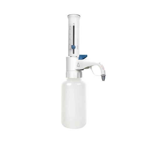 Dozownik butelkowy z zaworem zwrotnym DispensMate-HF do kwasu fluorowodorowego 1,0–10,0 ml, DLAB