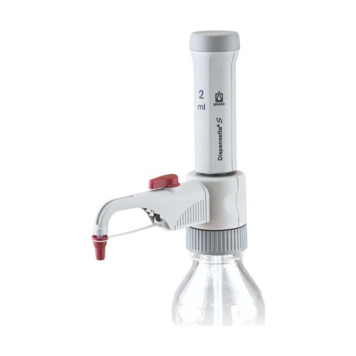 Dozownik butelkowy Dispensette® S, stała objętość 2 ml, z zaworem recyrkulacyjnym, BRAND