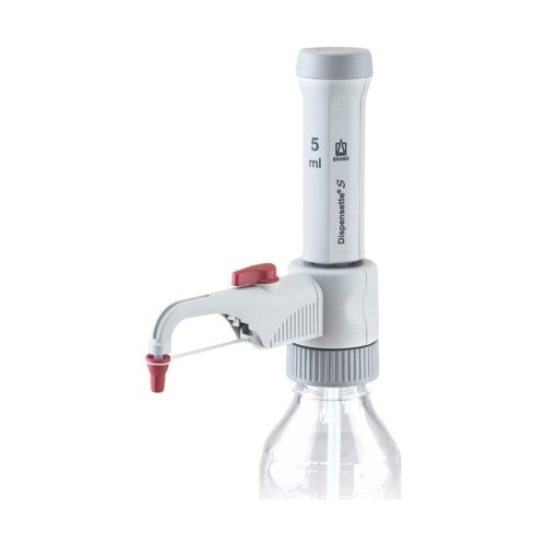Dozownik butelkowy Dispensette® S, stała objętość 5 ml, z zaworem recyrkulacyjnym, BRAND