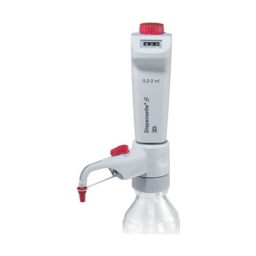 Dozownik butelkowy Dispensette® S, cyfrowy, 0,2–2 ml, z zaworem recyrkulacyjnym, BRAND