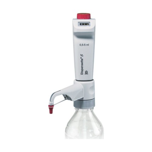 Dozownik butelkowy Dispensette® S, cyfrowy, 0,5–5 ml, bez zaworu recyrkulacyjnego, BRAND