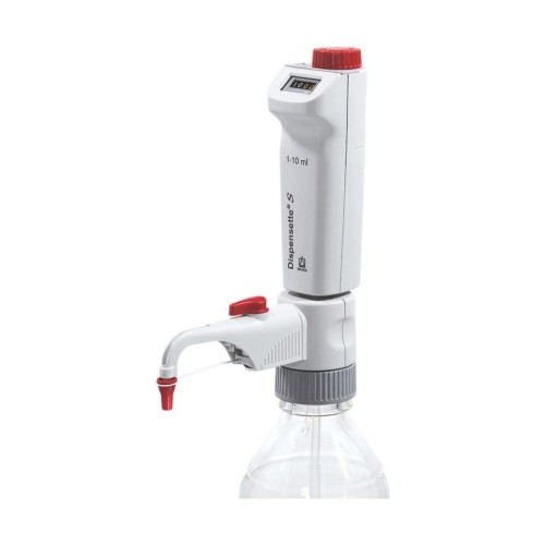 Dozownik butelkowy Dispensette® S, cyfrowy, 1–10 ml, z zaworem recyrkulacyjnym, BRAND