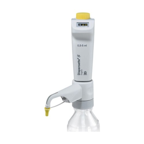 Dozownik butelkowy Dispensette® S Organic, cyfrowy, 0,5–5 ml, bez zaworu recyrkulacyjnego, BRAND