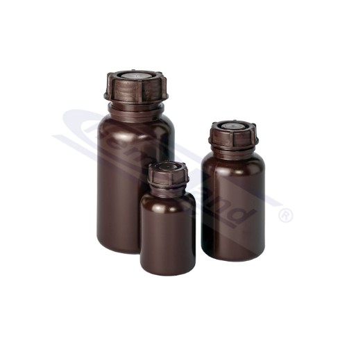Butelka PE-LD 500 ml, brązowa, szeroka szyjka, nakrętka GL 50, Chemland