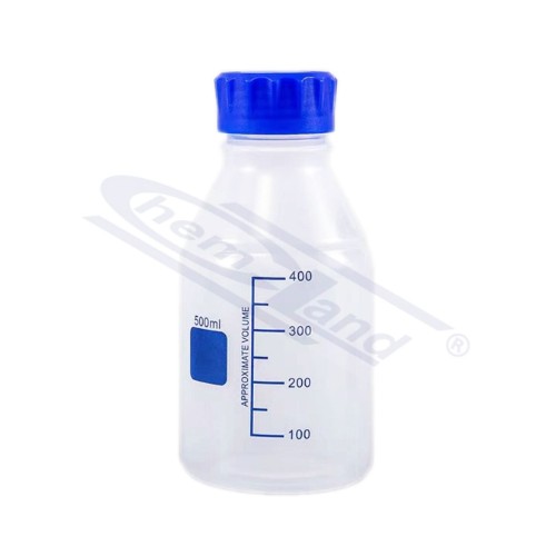 Butelka PP 500 ml ze skalą, przezroczysta, GL 45, Chemland