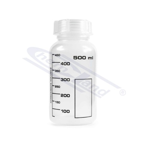 Butelka PP 500 ml z czarną skalą, GL 50, Chemland