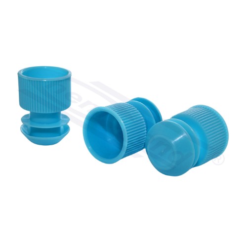 Korek PE do probówek fi 16 mm, błękitny, op. 500 szt., Chemland